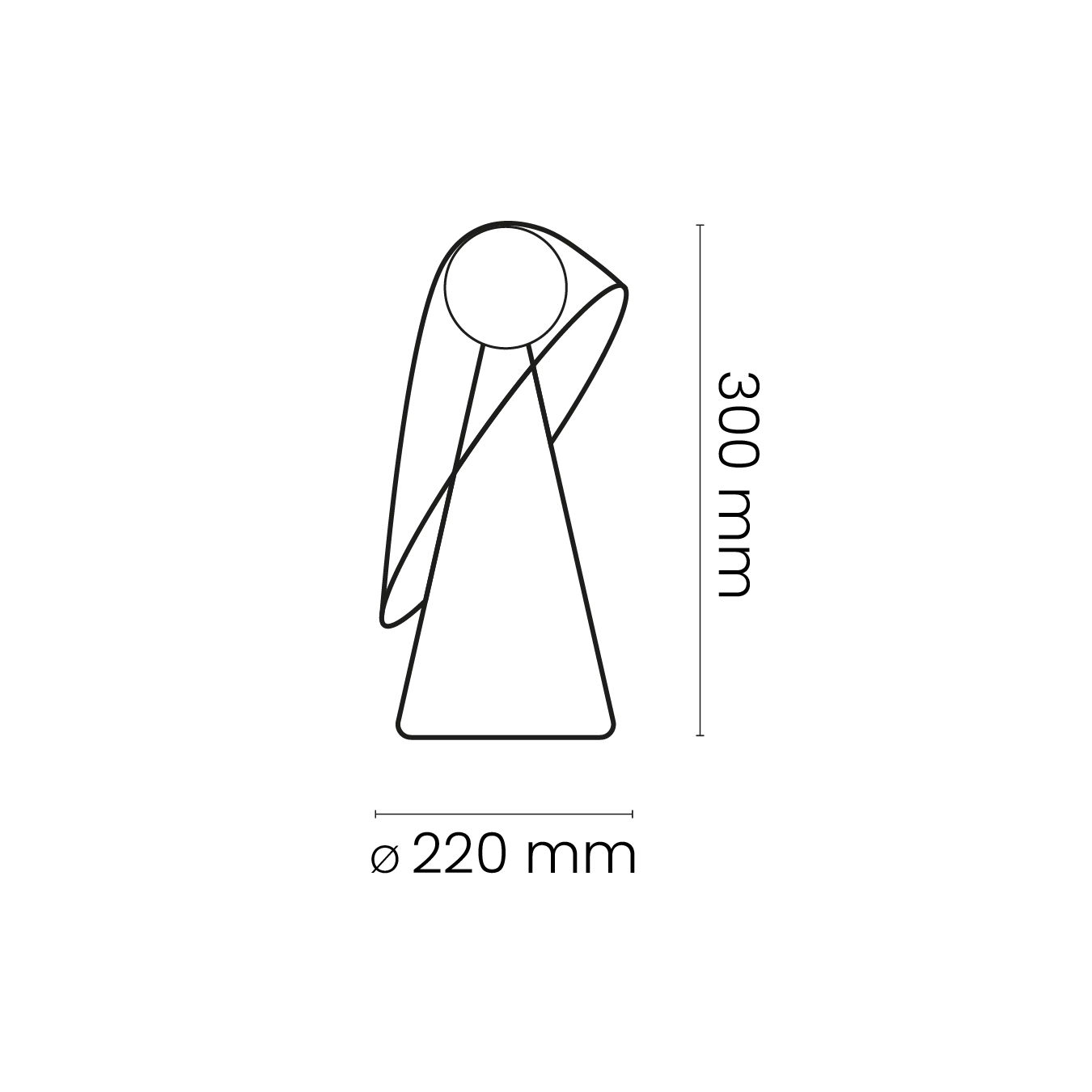 Mademoiselle table lamp Design by Quaglio Simonelli