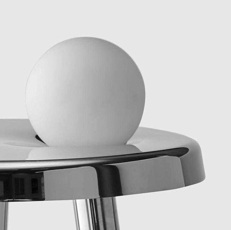 Alby small table with light Design by Matteo Fiorini