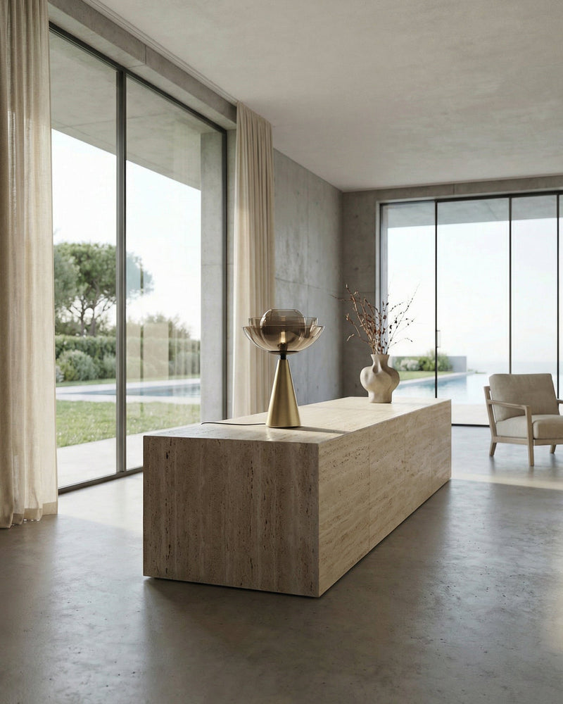 Lotus table lamp design by Serena Confalonieri